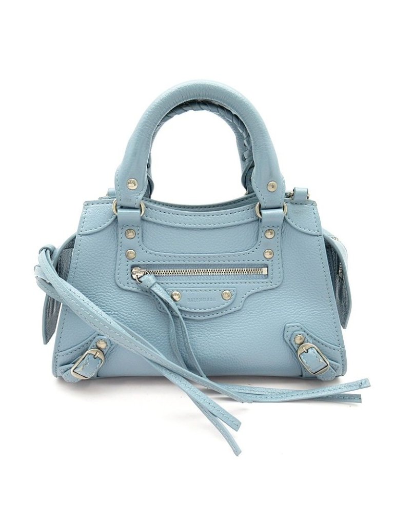Balenciaga Neoclassic City Mini Calfskin Handbag Blue